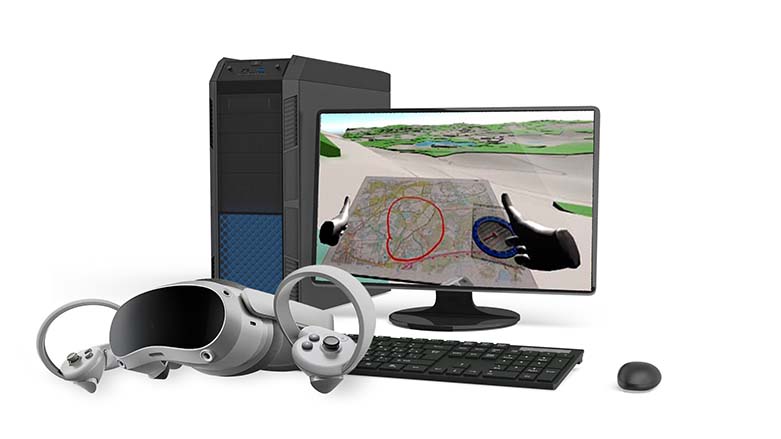 Виртуальный учебный комплекс «Виртуальное VR-ориентирование на местности, определение координат, поиск пострадавших» К3