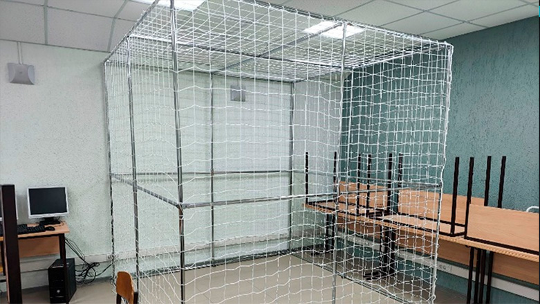 «Куб сетчатый для безопасных испытаний автономных программ» (куб размером 4х4 м) К2