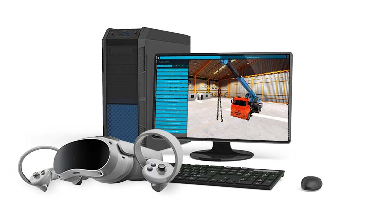 Тренажерный комплекс технологического оборудования «Такелажные и стропальные работы VR» К3