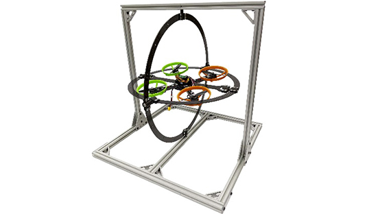 Испытательный стенд для тестирования БПЛА мультироторного типа без датчиков