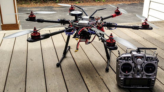 Программно-аппаратный учебно-лабораторный комплекс «Сборка программирование и пилотирование бпла мультироторного типа (гексакоптер)» класса 680 мм