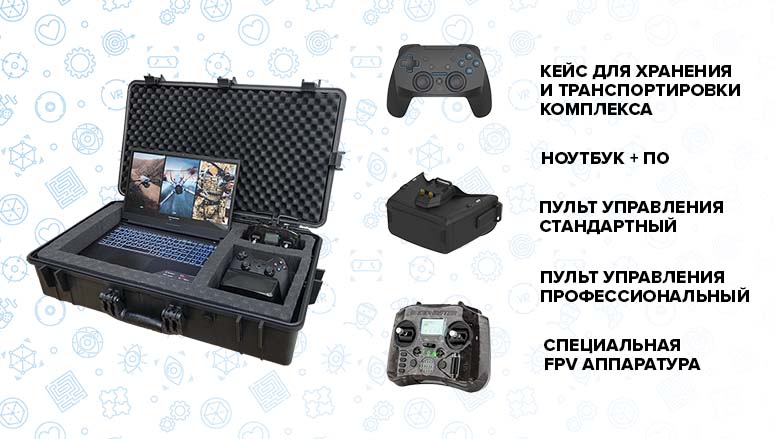 Тренажер «Оператор БПЛА мультироторного типа ПЛ-ДРОН (PL-DRONE) - Базовая комплектация» K1