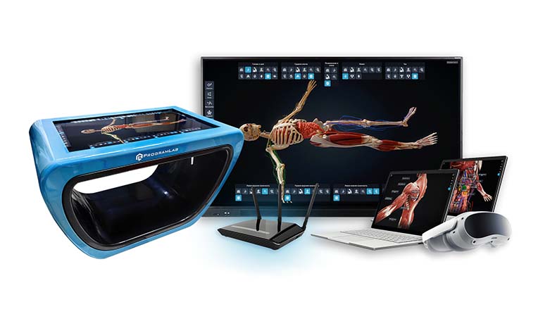 Анатомический VR класс на базе сенсорного анатомического стола