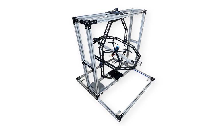 Испытательный стенд для тестирования БПЛА мультироторного типа с датчиками и энкодерами