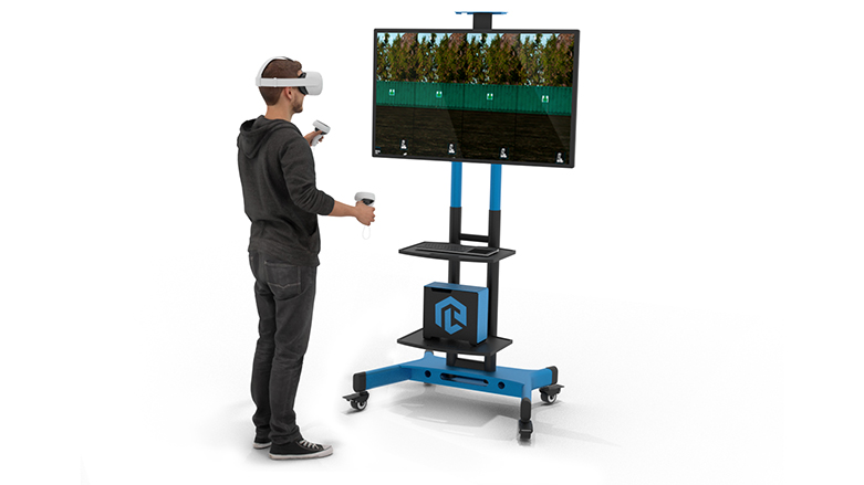 Интерактивный лазерный тир с конструктором стрелковых упражнений Тактический с VR