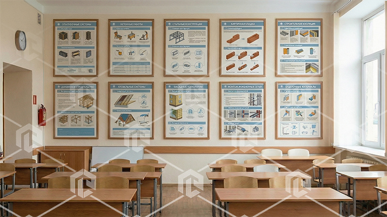 фото Комплект настенных плакатов "Строительные технологии"
