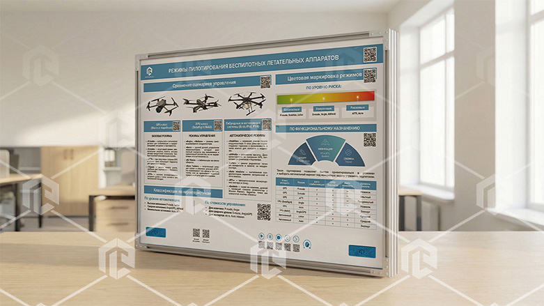 фото Интерактивный стенд-планшет "БАС - Режимы пилотирования БПЛА"