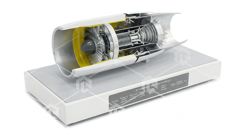 фото Действующий макет «Турбореактивный двигатель ПС-90А»