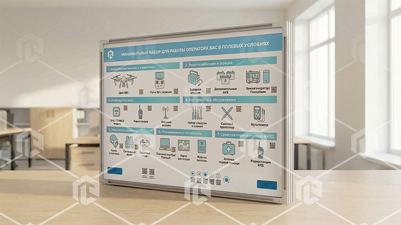 фото Интерактивный стенд-планшет «БАС - Минимальный набор для работы оператора в полевых условиях»