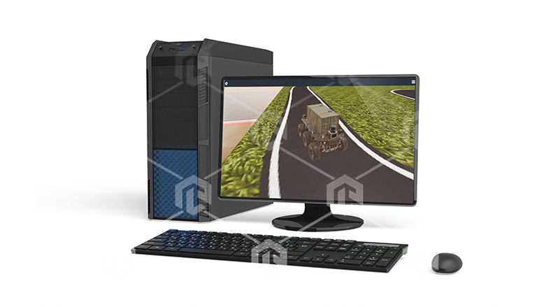 фото Виртуальный учебный комплекс-тренажер "Симулятор управления наземным колесным дроном"