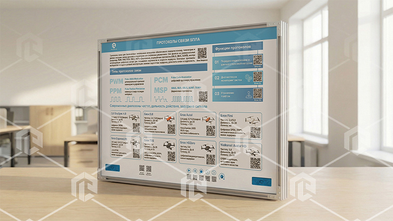 фото Интерактивный стенд-планшет «БАС - Протоколы связи»