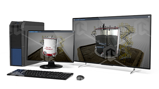 фото Виртуальный учебный комплекс "Технологические особенности вертикальных цилиндрических резервуаров"