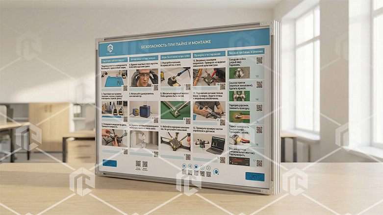 фото Интерактивный стенд-планшет «БАС - Безопасность при пайке и монтаже»