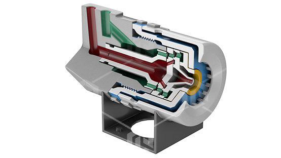 фото Разрезная действующая модель «Топливная форсунка турбореактивного двигателя»