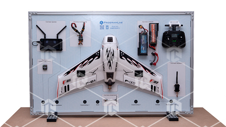 фото Стенд-планшет "Электроника, автоматика и оборудование БПЛА самолетного типа"
