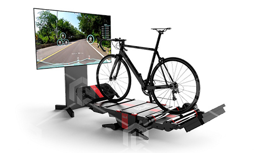 фото Тренажерный комплекс управления велосипедом или электротранспортом в городской среде с поддержкой VR