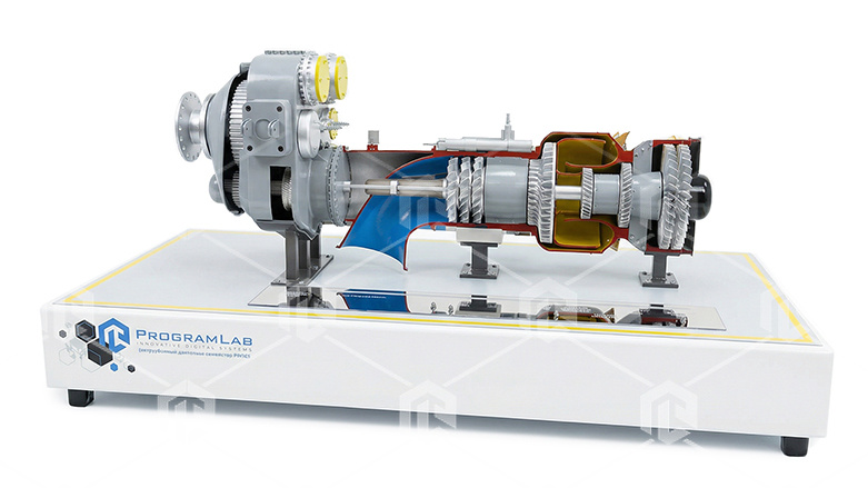 фото Действующий макет "Газотурбинный двигатель семейства PW150"