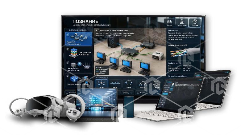 фото Интерактивное наглядное 3D пособие «Познание: Основы коммутации и маршрутизации»