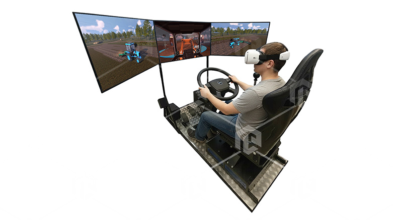 фото Тренажерный комплекс «Изучение устройства трактора с прицепом и экскаватором и отработка навыков управления» К4