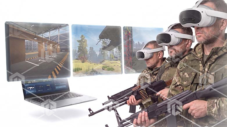 фото Виртуальный VR тренажер «Отработка навыков обнаружения и поражения мультироторных БПЛА различного класса из стрелкового вооружения» – Антидрон-ПРО