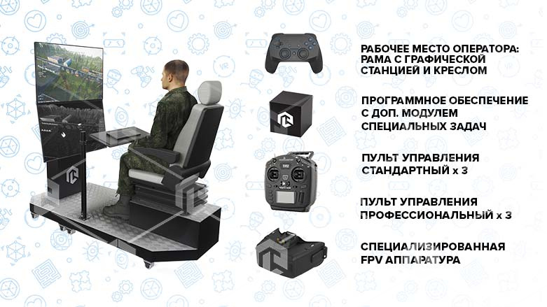 Российский тренажер оператора БПЛА Тренажер симулятор дрона для обучения операторов БПЛА, входит в реестр Российского ПО