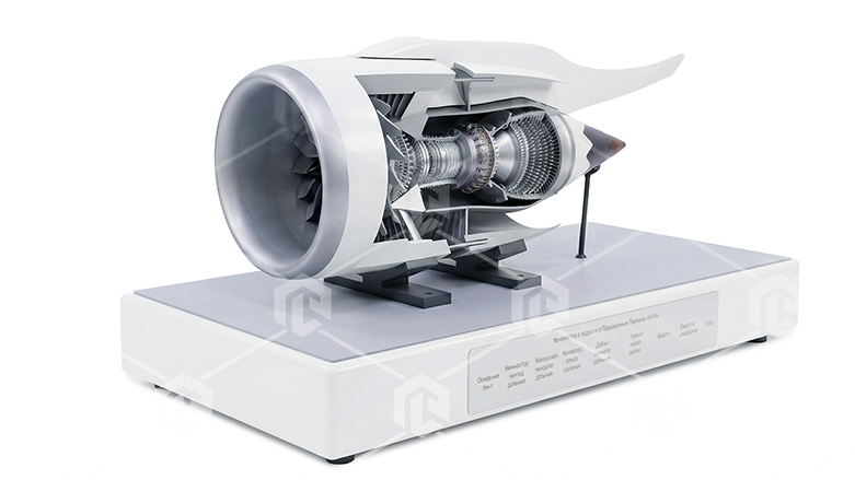 фото Действующий макет "Турбореактивный двигатель ПД-14"