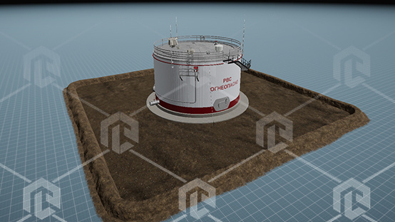 фото Интерактивный макет "Резервуар хранения нефти"