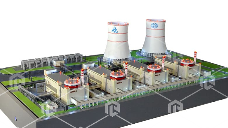 фото Наглядный макет "Разрез реакторного блока АЭС"