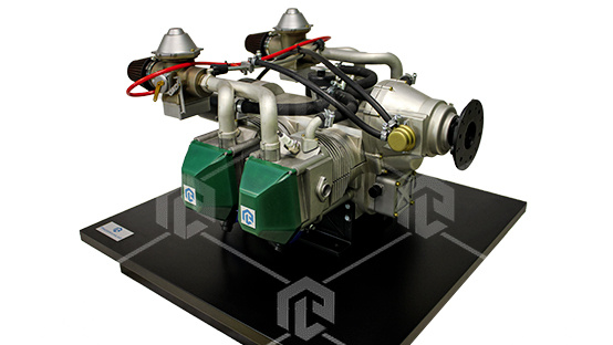 фото Действующий макет «Авиационный двигатель внутреннего сгорания семейства ROTAX-912»