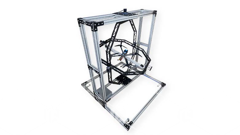 фото Испытательный стенд для тестирования БПЛА мультироторного типа Gimbal-Drone TestBench