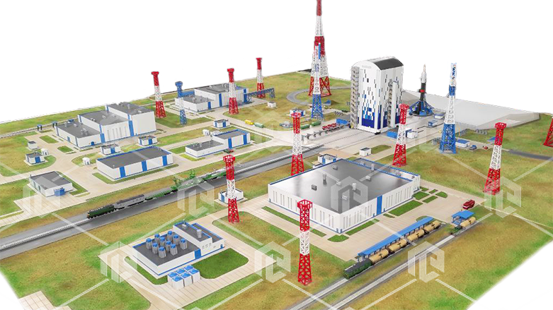фото Интерактивный действующий макет Стартовой площадки космодрома «Восточный»