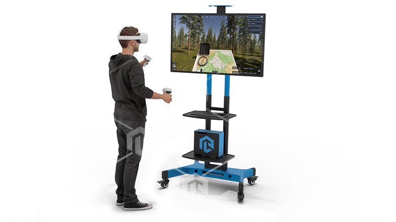 фото Виртуальный учебный комплекс «Виртуальное VR-ориентирование на местности, определение координат, поиск пострадавших» К2