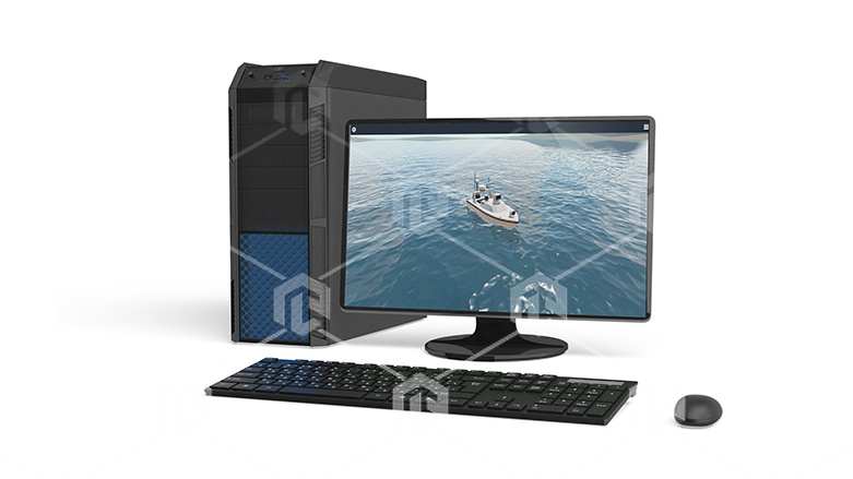 фото Виртуальный учебный комплекс-тренажер "Симулятор управления морским дроном - безэкипажным катером"