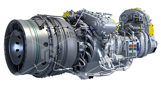фото Действующий макет "Газотурбинный двигатель семейства PW150"