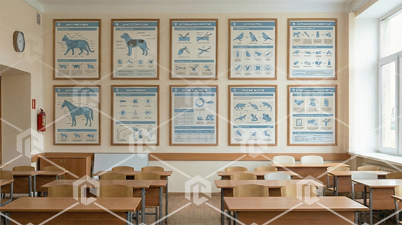 фото Комплект настенных плакатов "Ветеринария"