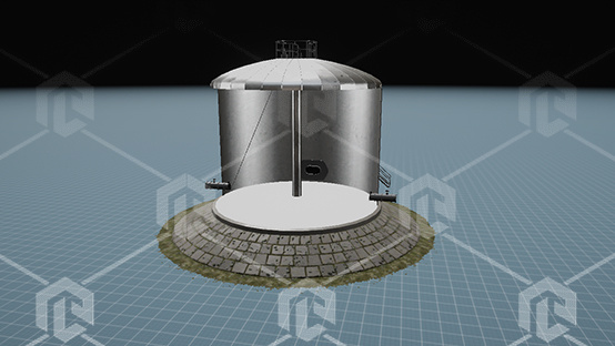 фото Наглядный макет "Разрез стального резервуара повышенного давления"