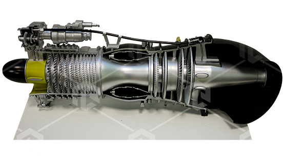 фото Действующий физический макет "Турбовальный двигатель ТВ3-117"