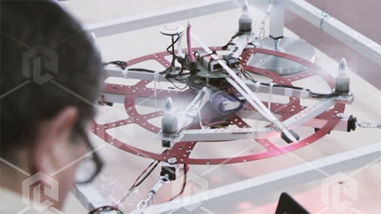 фото Испытательный стенд для тестирования БПЛА мультироторного типа Gimbal-Drone TestBench