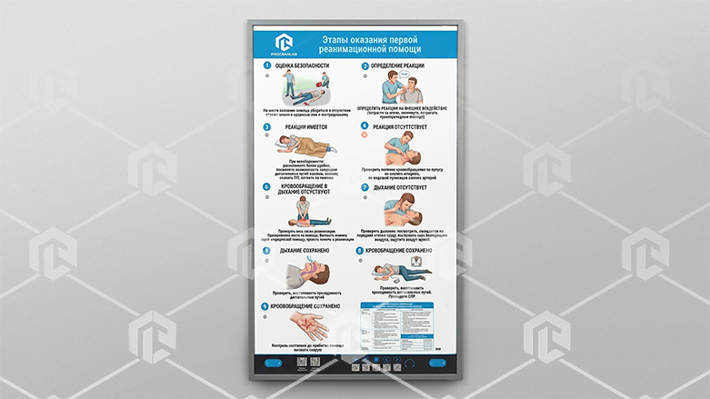 фото Электрифицированный стенд-тренажер «Этапы оказания первой реанимационной помощи»